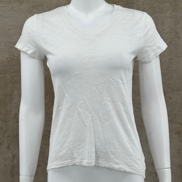 Michael Kors Top Women Small White Sheer Short Sleeve 100% Cotton Capsule Summer - Picture 1 of 11
